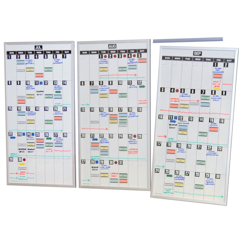 Ultimate Office Magnetic Dry-Erase Whiteboard ModMonthly™ Planning Calendars (Set of 3)