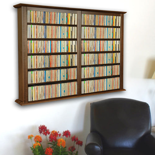 2-Wide Wall-Mount Media Cabinet