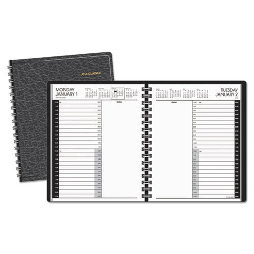 24-Hour Daily Appointment Book, White, 2026