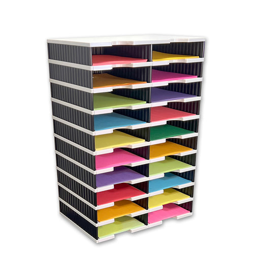 Ultimate Office TierDrop™ 20-Slot, 19"w Literature, Forms, Mail and Classroom Sorter