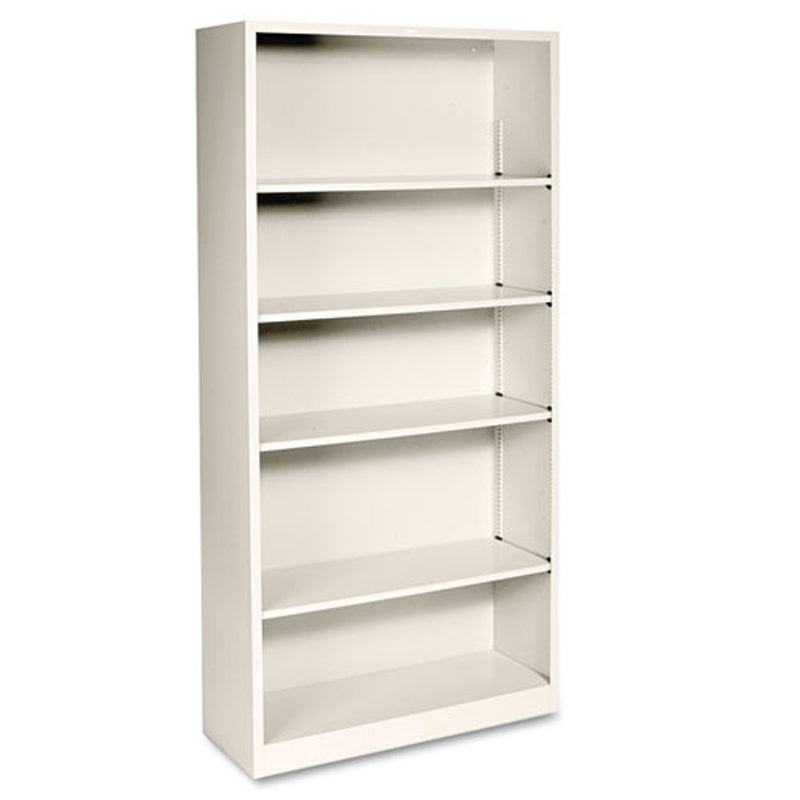 5-Shelf Metal Bookcase, 34 1/2"w x 12 5/8"d x 71"h