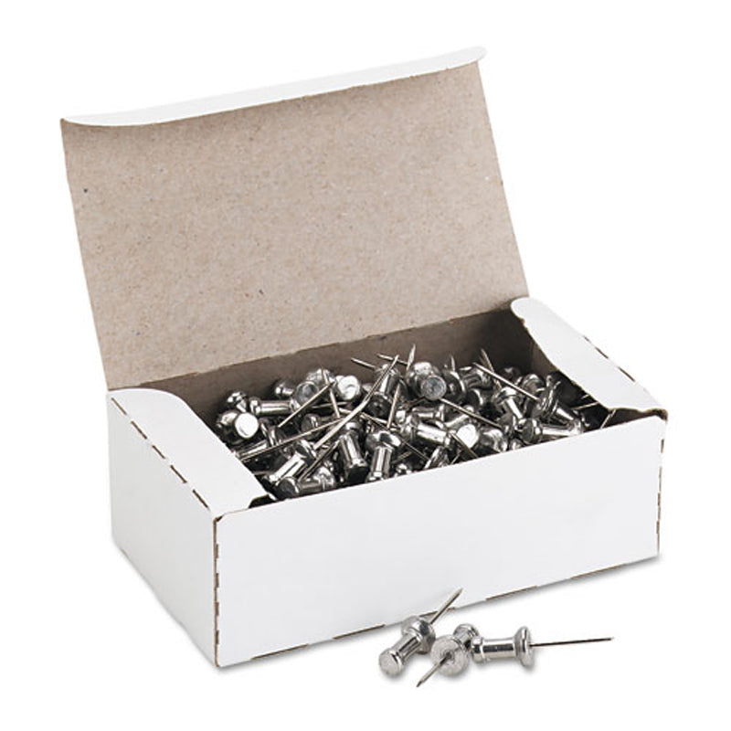 Clear Push Pins - 3/8 Inch Point, 1/2 Inch Heads, 200 Count Bulk Pack
