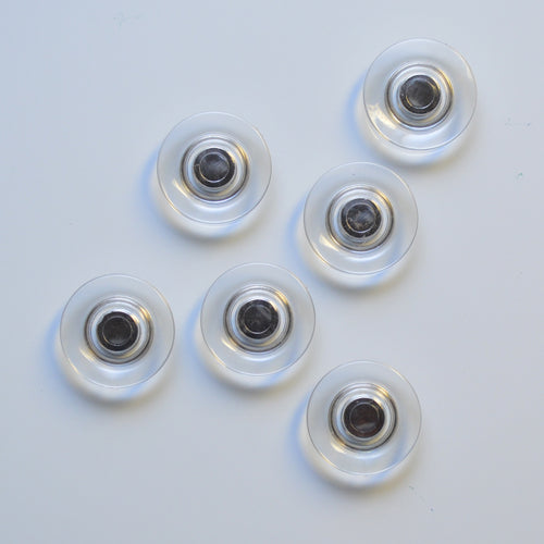 Rare Earth Glass Board Magnets, (set of 6)