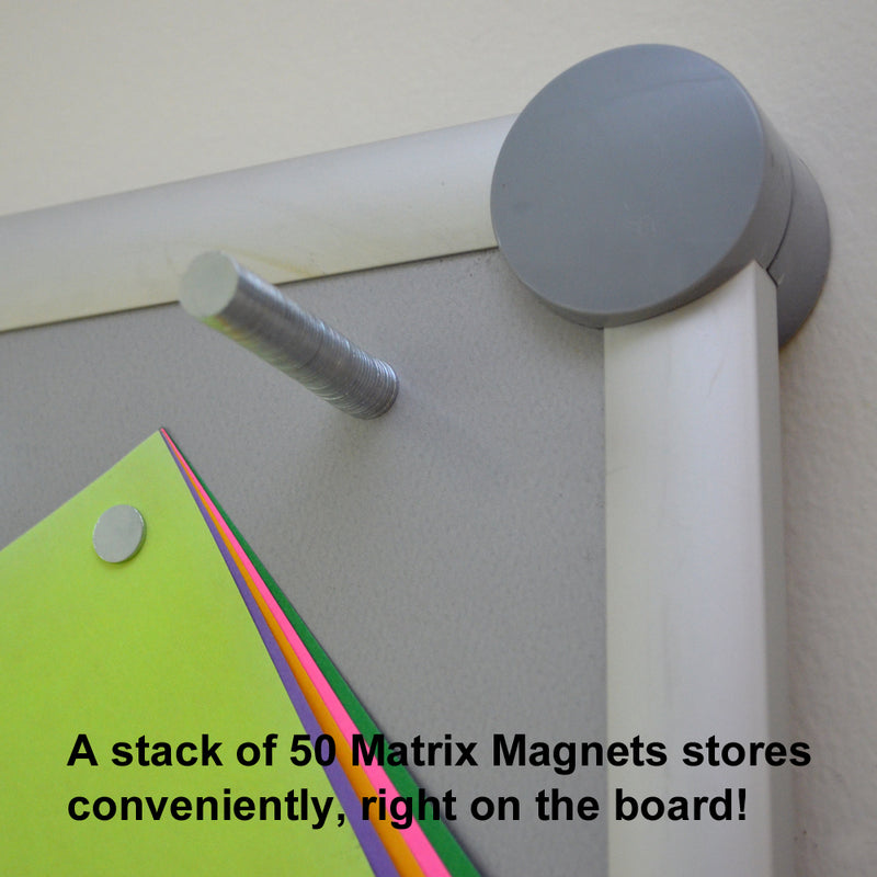 Matrix 3/8" Disc Magnets (set of 50), Silver