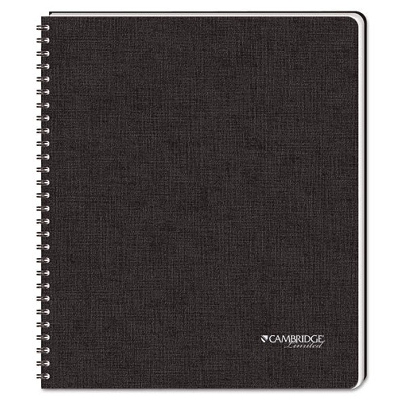 Hardcover Business Notebook, 8 7/8" x 11", Legal Rule, 96 sheets, Black
