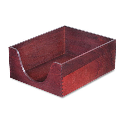 Hardwood Stackable Double Deep Desk Tray (Single)