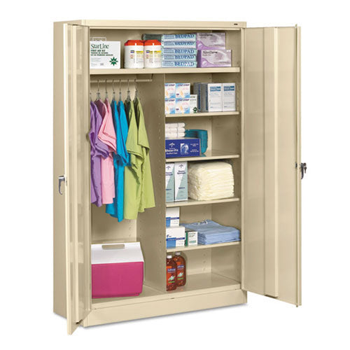 Heavy-Duty Welded Combination Storage Cabinet, 48"w x 24"d x 78"h