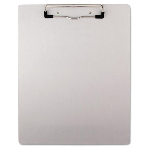 Plastic Brushed Aluminum Clipboard (for 8 1/2" x 11" forms), Silver