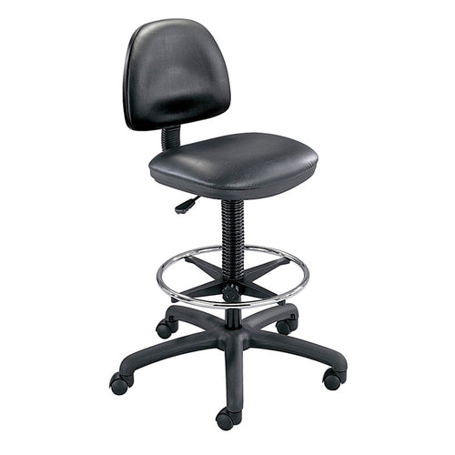 Precision Vinyl Extended Height Chair with Footring Black