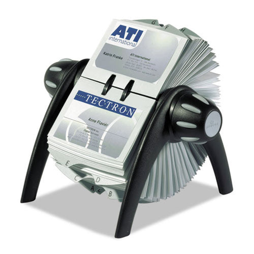 VisiFix Rotary Business Card File w/ 200 Pockets