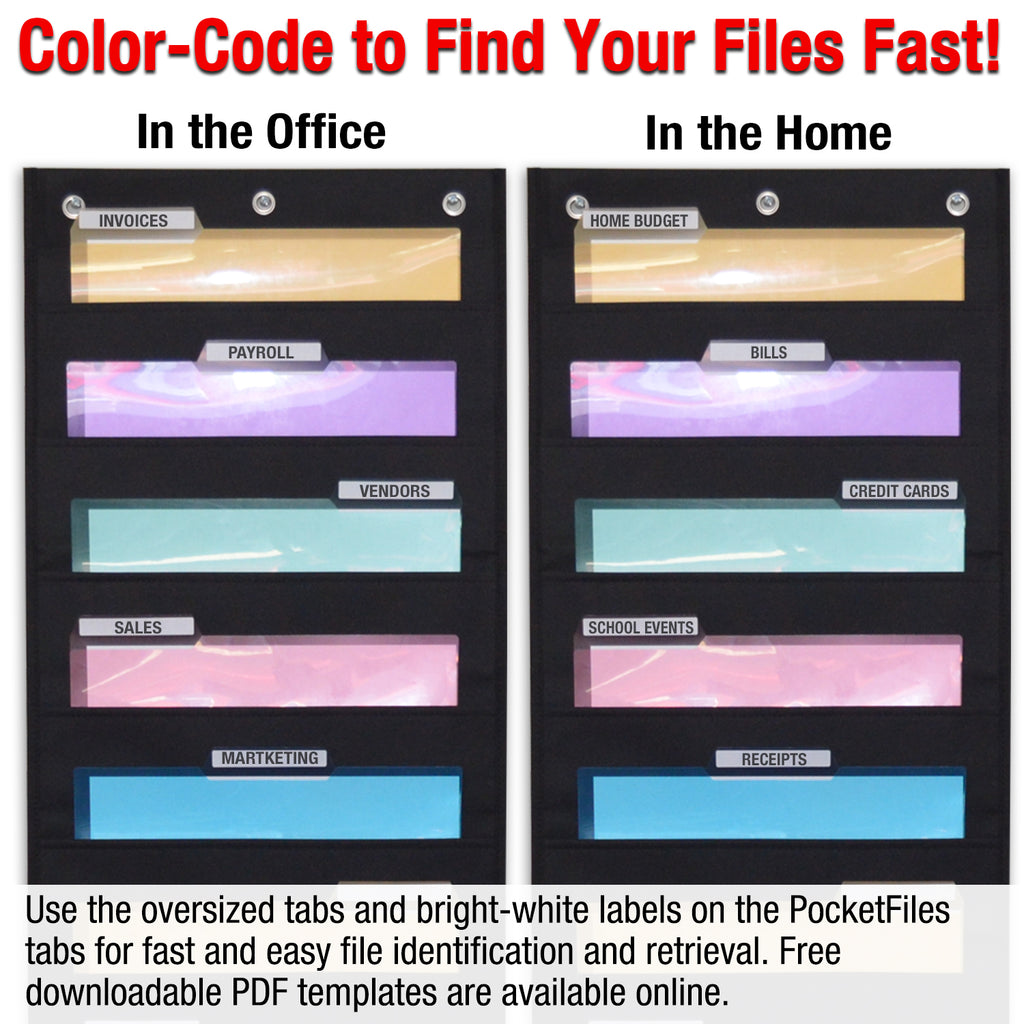 WalMaster Heavy Duty, 10Pocket Wall Chart Filing System Ultimate Office