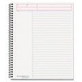 Wirebound Business Notebook (Action Planner), 8 7/8" x 11", Wide Rule, 80 sheets, Black