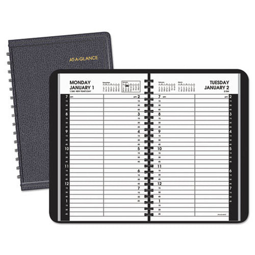 Daily Appointment Book with 15-Minute Appointments, 4 7/8" X 8", 2026