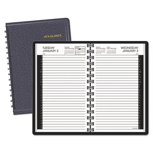 Daily Appointment Book with 30-Minute Appointments, 4 7/8" X 8", White, 2026