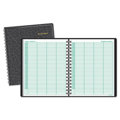 Four-Person Group Daily Appointment Book, 8" X 10 7/8", White, 2026