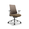 Genie Mesh Mid-Back Task Chair w/Seat Slider, Adjustable Arms and Aluminum Base
