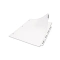 Index Maker Clear Label Punched Dividers, 5-Tab, Letter, White