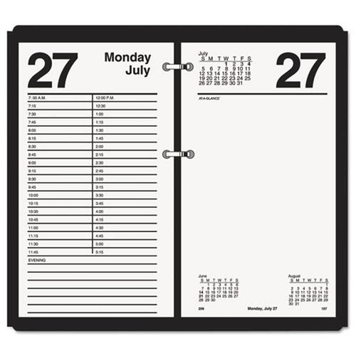 Large Desk Calendar Refill, 4 1/2" X 8", White, 2024