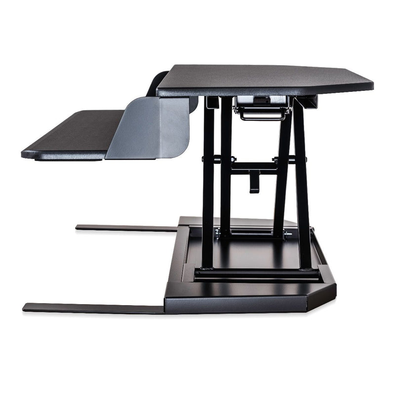 Level Up Corner Pro – Standing Desk Converter (Black)