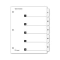 OneStep Printable Table of Contents Dividers w/ Tabs, 1-5, Letter