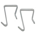 Partition Garment Hook (pack of 2), Silver