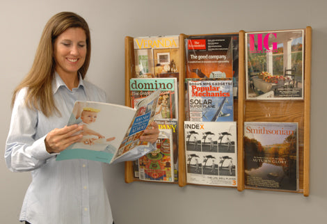 Wood Wall Literature Displays