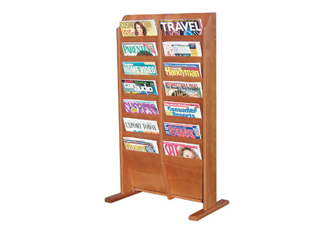 Wood Free-Standing Literature Displays