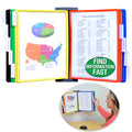 AdjustaView™ 10-Pocket Document Display Wall Reference Organizer