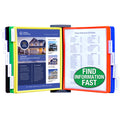 Ultimate Office AdjustaView FastFind 10-Pocket Wall Mounted Reference Display Organizer with EZ Load Pockets to Display 20 Sheets of your Most Important Letter Sized Documents