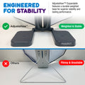 AdjustaView™ 10-Pocket Document Display Desk Reference Organizer