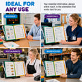 AdjustaView™ 10-Pocket Document Display Desk Reference Organizer