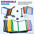AdjustaView™ 10-Pocket Document Display Desk Reference Organizer