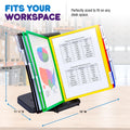 AdjustaView™ 10-Pocket Document Display Desk Reference Organizer