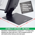 Ultimate Office AdjustaView FastFind 10-Pocket Desktop Reference Display Organizer with EZ Load Pockets to Display 20 Sheets of Your Most Important Letter Sized Documents