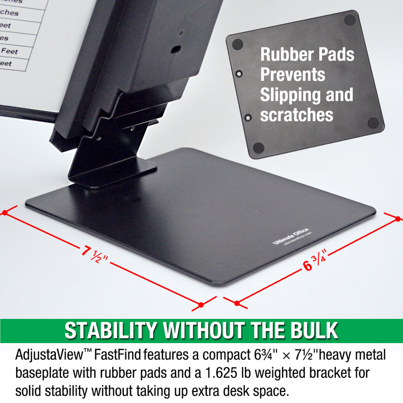 Ultimate Office AdjustaView FastFind 10-Pocket Desktop Reference Display Organizer with EZ Load Pockets to Display 20 Sheets of Your Most Important Letter Sized Documents