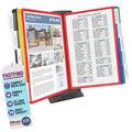AdjustaView FastFind 10-Pocket Desktop Reference Display Organizer