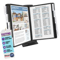 AdjustaView FastFind 10-Pocket Desktop Reference Display Organizer