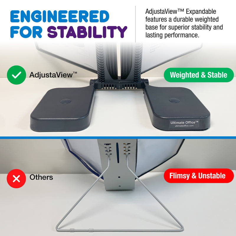 AdjustaView™ 20-Pocket Document Display Desk Reference Organizer