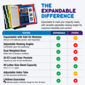 AdjustaView™ 20-Pocket Document Display Desk Reference Organizer