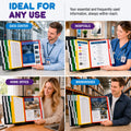 AdjustaView™ 20-Pocket Document Display Desk Reference Organizer