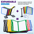 AdjustaView™ 20-Pocket Document Display Desk Reference Organizer