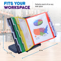 AdjustaView™ 20-Pocket Document Display Desk Reference Organizer