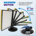 Ultimate Office MAXMOTION 10-Pocket Desk Reference Display Organizer