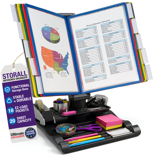 Ultimate Office STORALL 10-Pocket Desk Reference Display Organizer