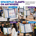 Ultimate Office SpaceFile CLAMP-ON DESK 10-Pocket Reference Display Organizer