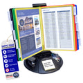 AdjustaView™ 10-Pocket Desk Reference Organizer with Supplies Storage Base