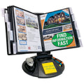 AdjustaView™ 10-Pocket Desk Reference Organizer with Supplies Storage Base