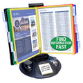 AdjustaView™ 10-Pocket Desk Reference Organizer with Supplies Storage Base