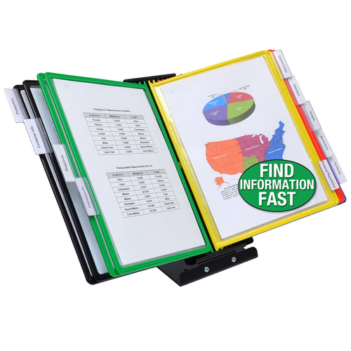 SwitchFile™ 10-Pocket Rotatable Reference Organizer