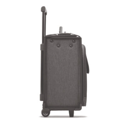 Morgan Recycled Rolling Catalog Case, Fits Devices Up to 17.3",  Black/Gray